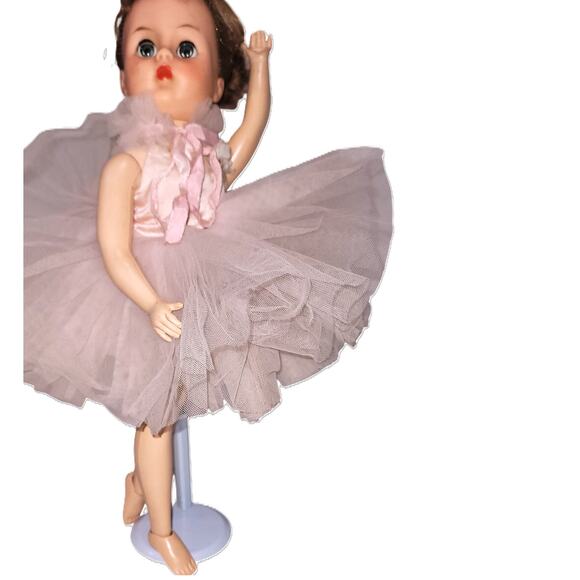 14" 1955 Vintage Mid Century "Valentine Aida Toe Dancing Ballerina" Doll - Picture 7 of 13